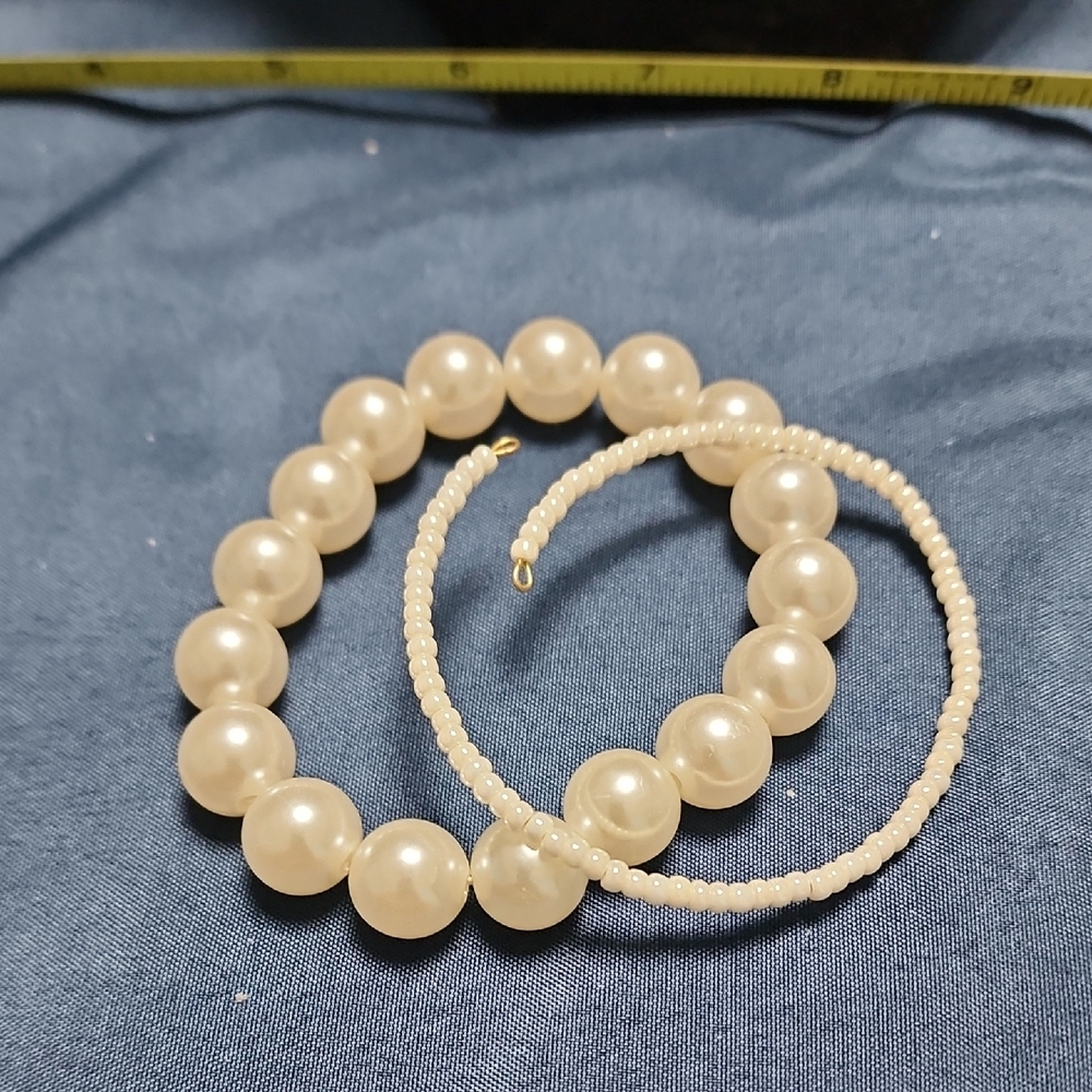 #32 Elegant Pearl White Bracelet Set